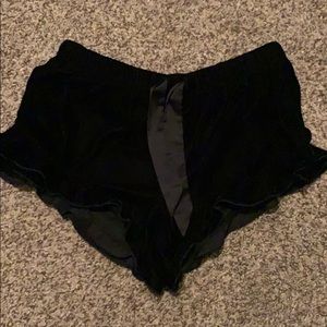 Victoria's Secret Velvet shorts